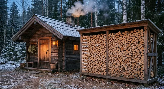 Укладка дров в Пушкине, улица Кооперативная, 44